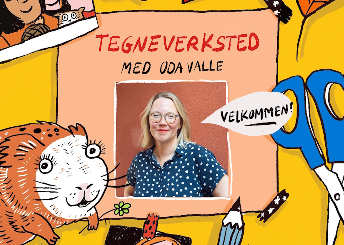 Tegneverksted med Oda Valle